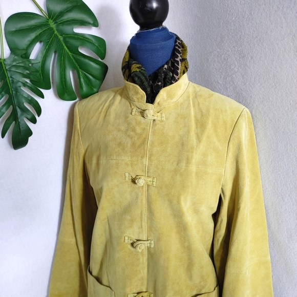 Gretchen Scott Lime Green Washable Suede Jacket - Picture 4 of 10